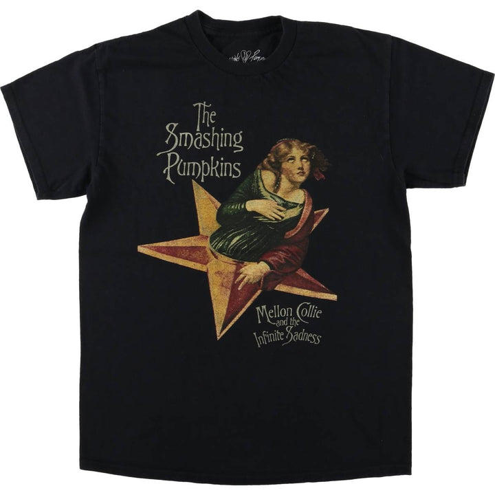 THE SMASHING PUMPKINS Smashing Pumpkins Band T-shirt Band T Men's M equivalent cotton black type Vintage Second Hand