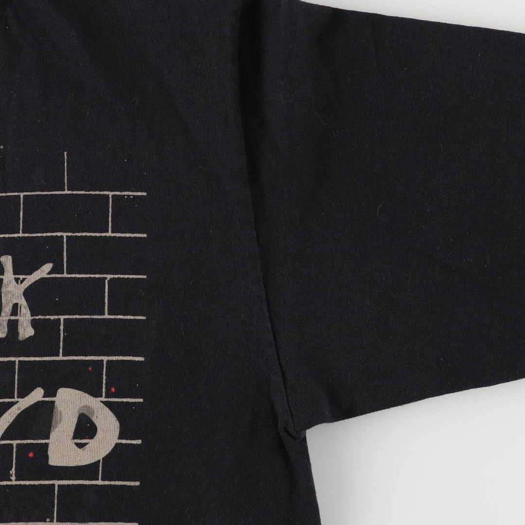 PINK FLOYD Pink Floyd Band T-shirt Band T Men's M size cotton black type Vintage Second Hand