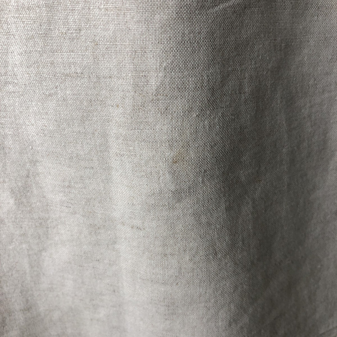Eddie Bauer short-sleeved linen button-down shirt, men's size XL linen Beige type Vintage Second Hand