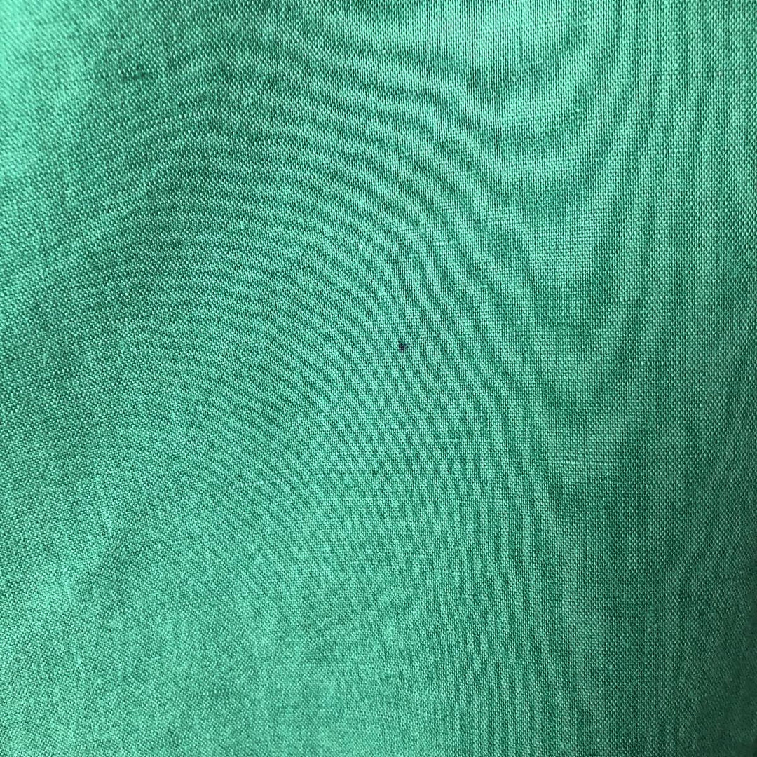 90'S GAP Old Gap Short Sleeve Cotton x Linen Shirt Men's L Size Vintage linen green type Vintage Second Hand