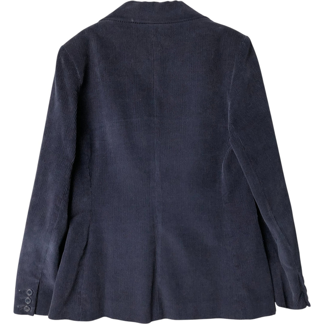 FOXMOOR Corduroy Tailored Jacket, Women's Size M cotton navy blue type Vintage Second Hand