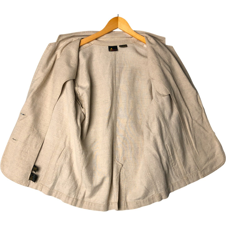 Liz Claiborne Lizsport Easy Jacket, Women's Size Small linen unbleached Vintage Second Hand
