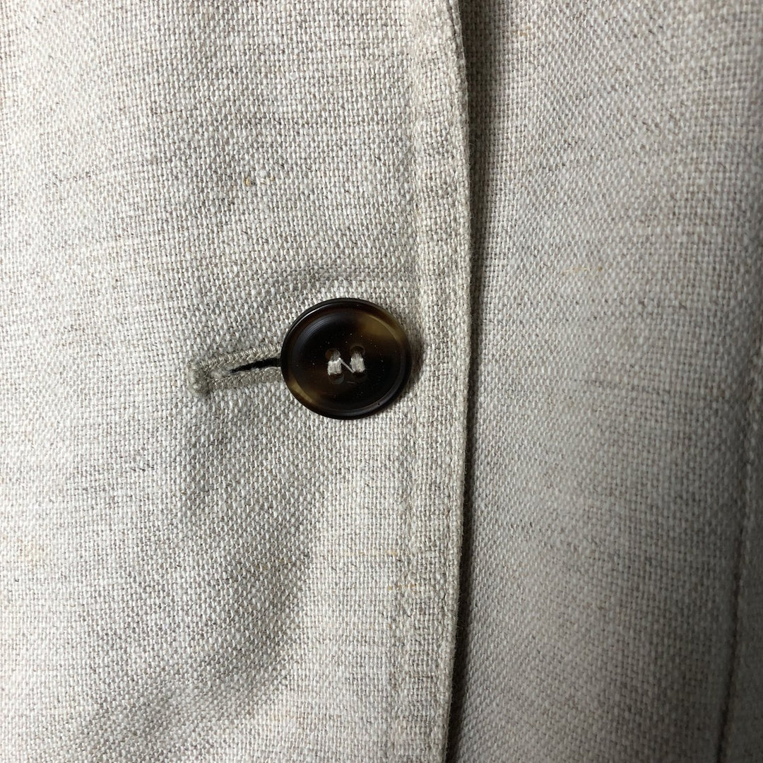 Liz Claiborne Lizsport Easy Jacket, Women's Size Small linen unbleached Vintage Second Hand