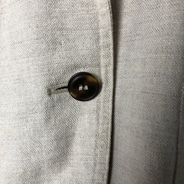 Liz Claiborne Lizsport Easy Jacket, Women's Size Small linen unbleached Vintage Second Hand