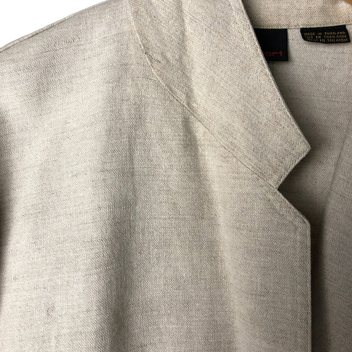 Liz Claiborne Lizsport Easy Jacket, Women's Size Small linen unbleached Vintage Second Hand