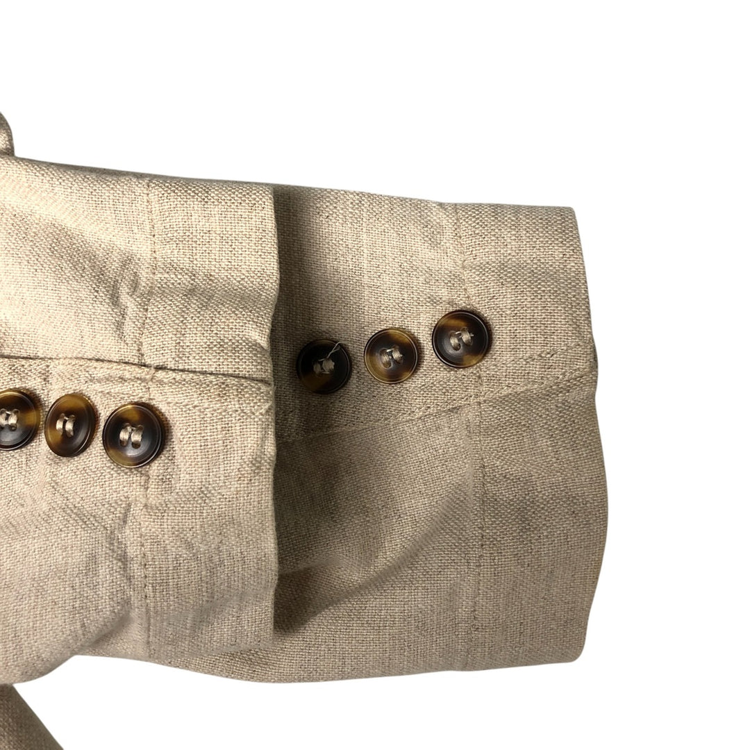 Liz Claiborne Lizsport Easy Jacket, Women's Size Small linen unbleached Vintage Second Hand