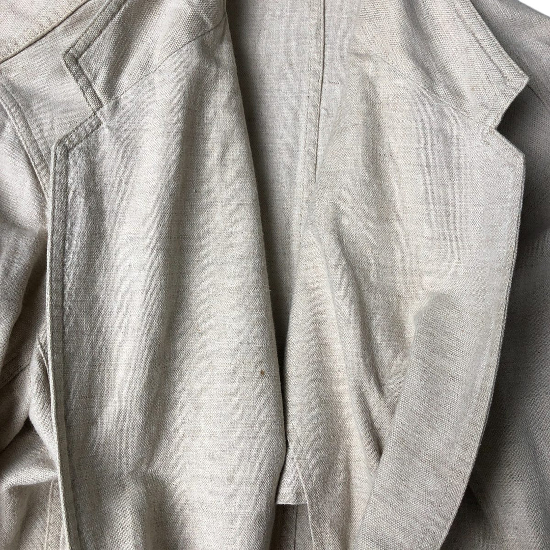 Liz Claiborne Lizsport Easy Jacket, Women's Size Small linen unbleached Vintage Second Hand