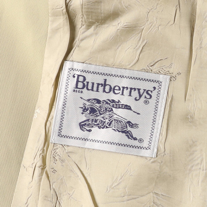 Burberry tailored jacket, women's size M polyester Beige type Vintage Second Hand