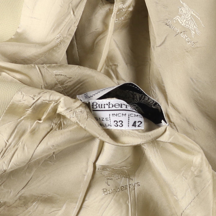 Burberry tailored jacket, women's size M polyester Beige type Vintage Second Hand