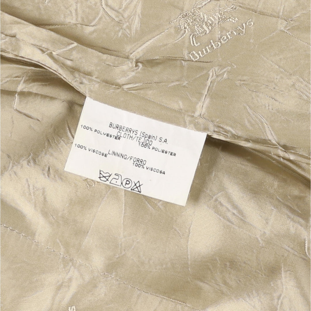 Burberry tailored jacket, women's size M polyester Beige type Vintage Second Hand