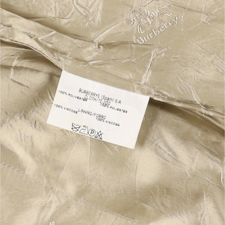 Burberry tailored jacket, women's size M polyester Beige type Vintage Second Hand