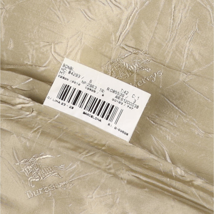 Burberry tailored jacket, women's size M polyester Beige type Vintage Second Hand