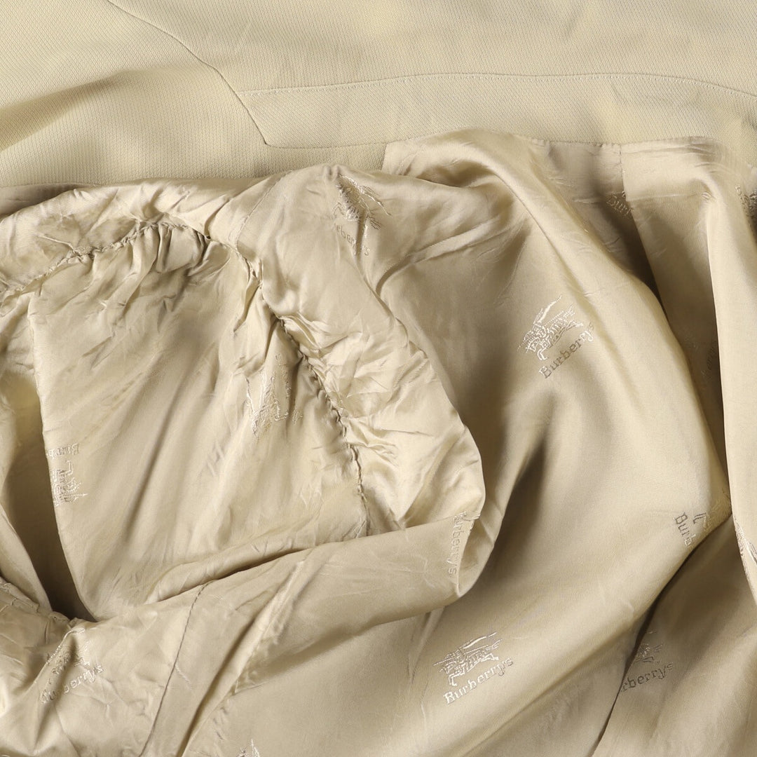 Burberry tailored jacket, women's size M polyester Beige type Vintage Second Hand