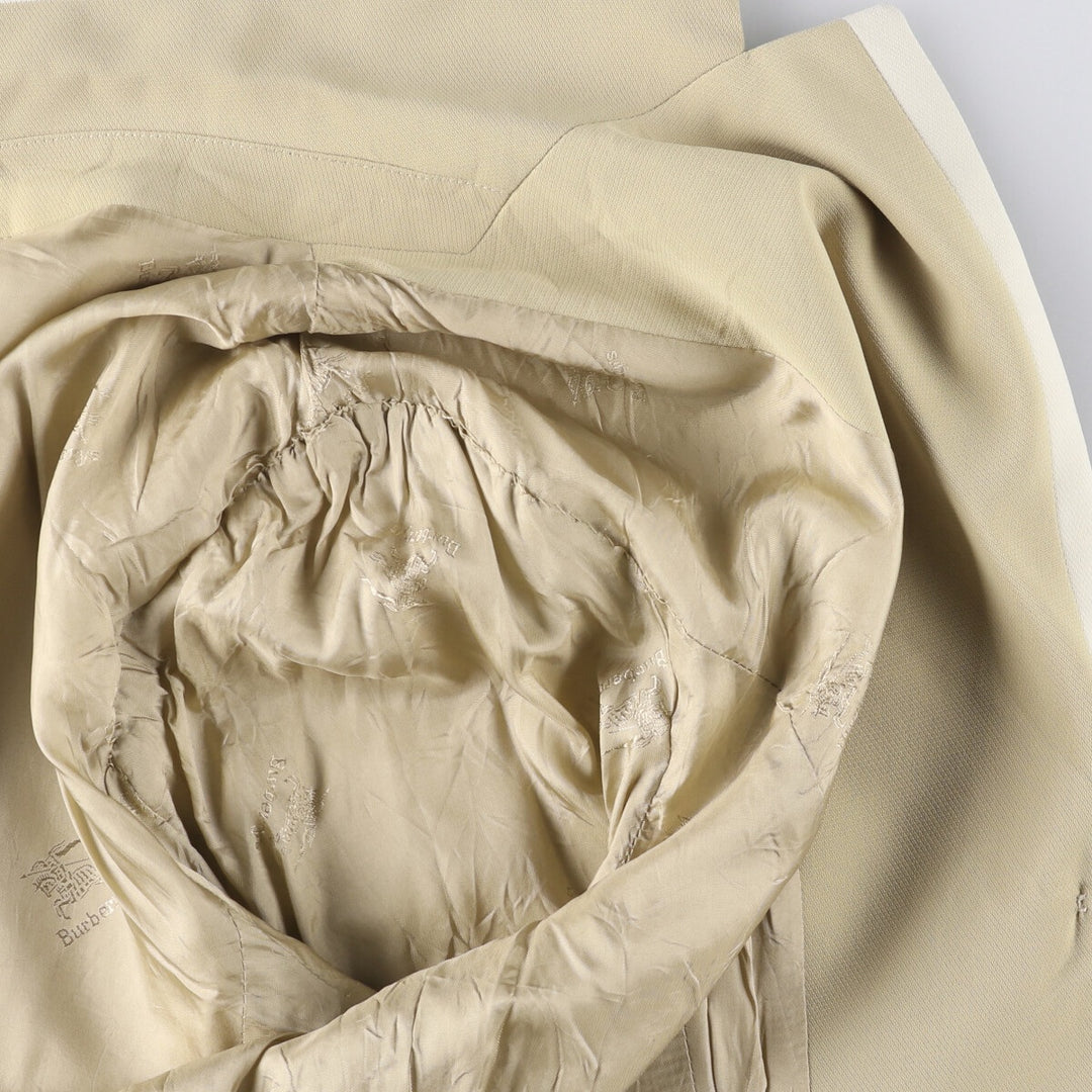 Burberry tailored jacket, women's size M polyester Beige type Vintage Second Hand