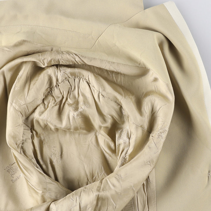 Burberry tailored jacket, women's size M polyester Beige type Vintage Second Hand