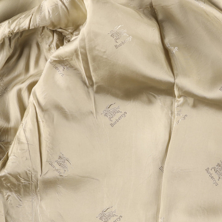 Burberry tailored jacket, women's size M polyester Beige type Vintage Second Hand