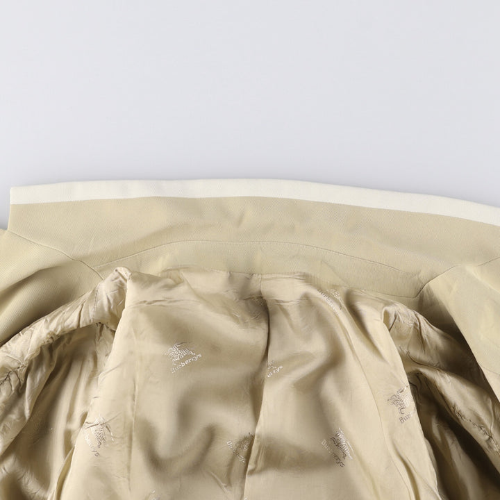 Burberry tailored jacket, women's size M polyester Beige type Vintage Second Hand