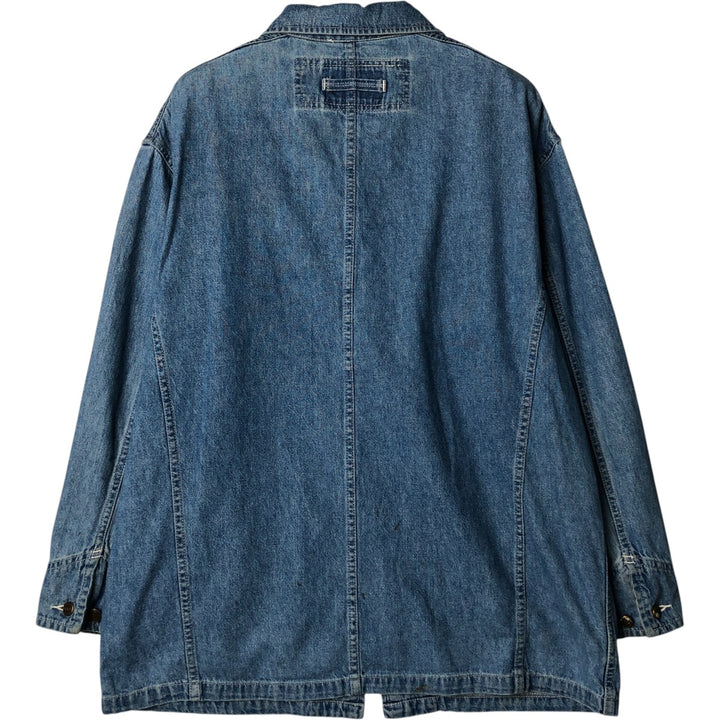 Liz Claiborne denim coverall, women's size M cotton blue type Vintage Second Hand