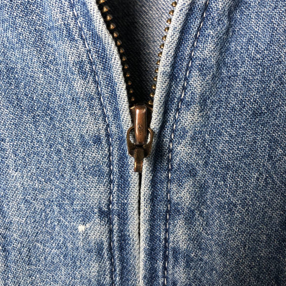 Liz Claiborne denim coverall, women's size M cotton blue type Vintage Second Hand