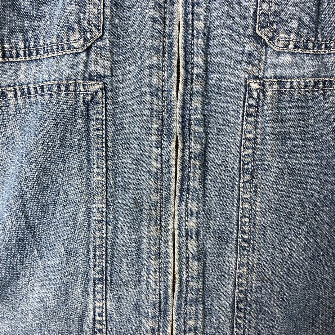 Liz Claiborne denim coverall, women's size M cotton blue type Vintage Second Hand