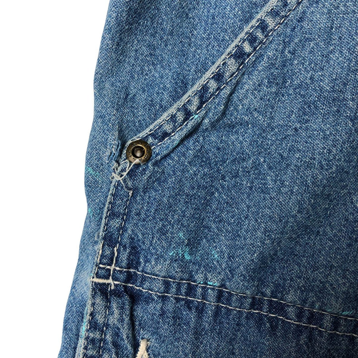 Liz Claiborne denim coverall, women's size M cotton blue type Vintage Second Hand