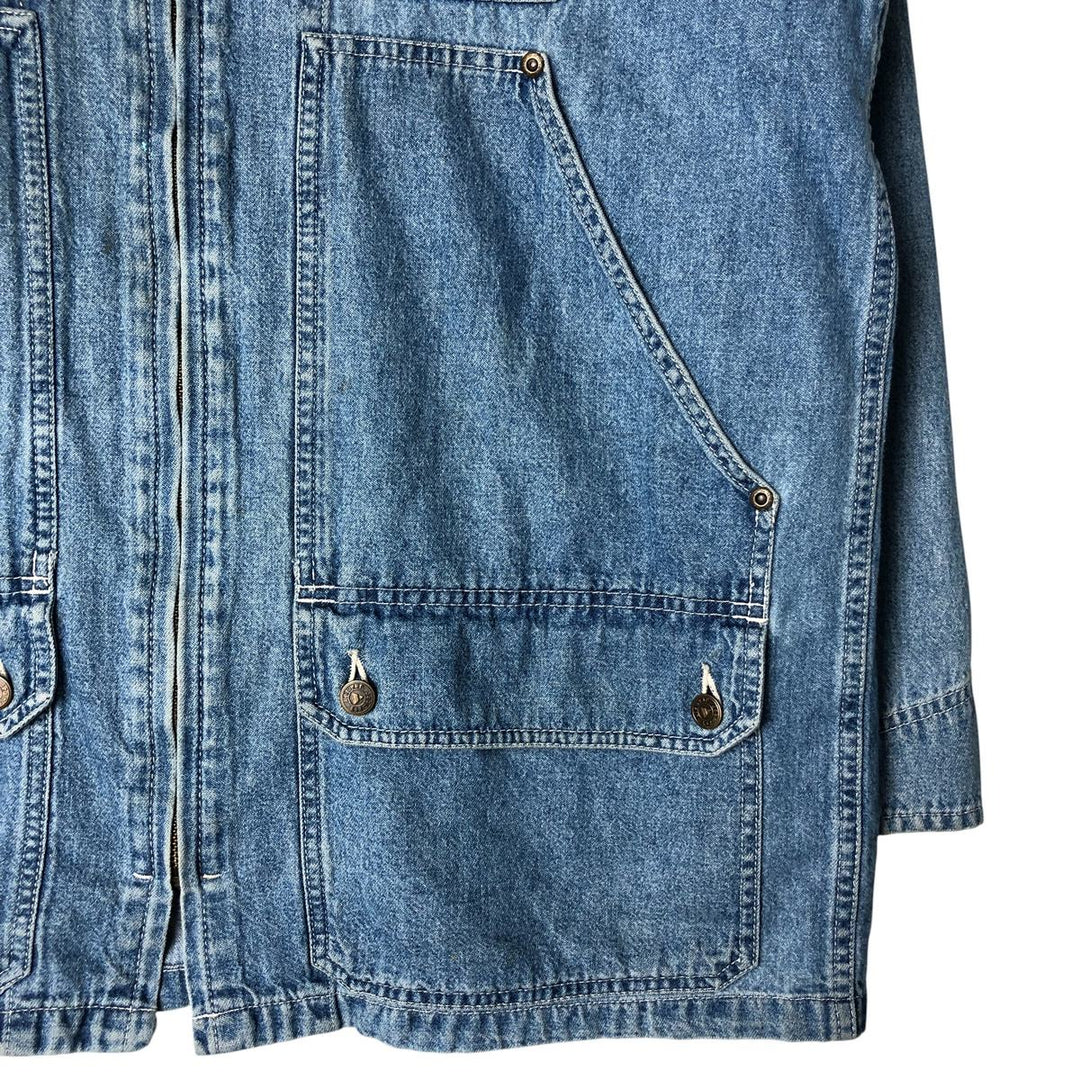 Liz Claiborne denim coverall, women's size M cotton blue type Vintage Second Hand