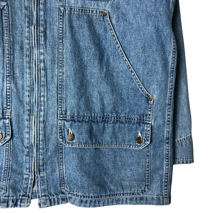 Liz Claiborne denim coverall, women's size M cotton blue type Vintage Second Hand