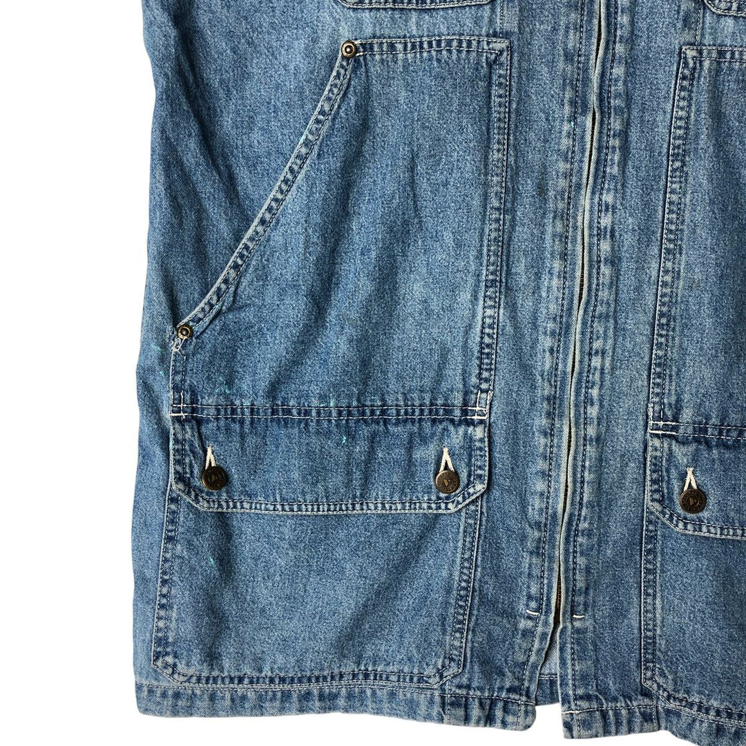 Liz Claiborne denim coverall, women's size M cotton blue type Vintage Second Hand