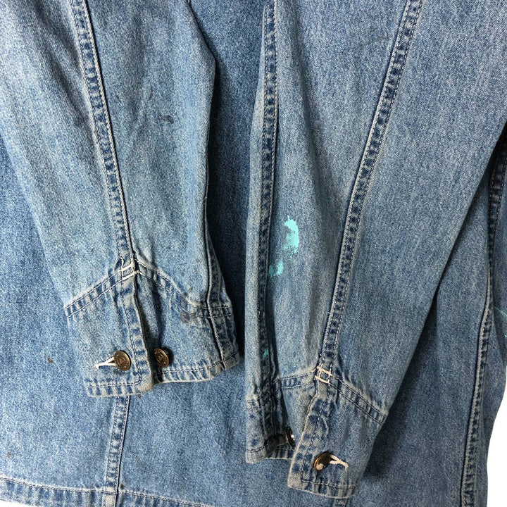 Liz Claiborne denim coverall, women's size M cotton blue type Vintage Second Hand