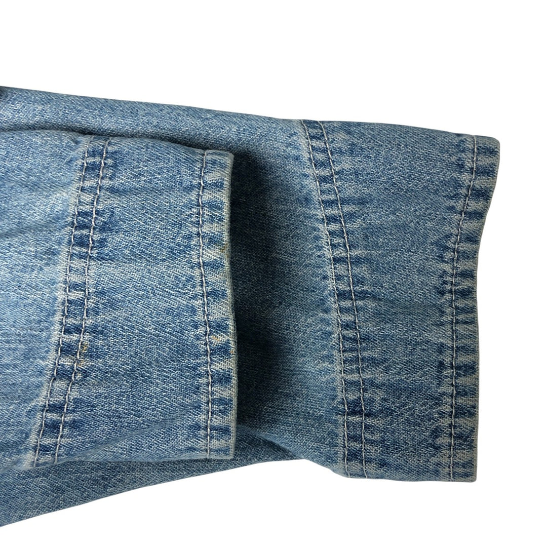 Liz Claiborne denim coverall, women's size M cotton blue type Vintage Second Hand