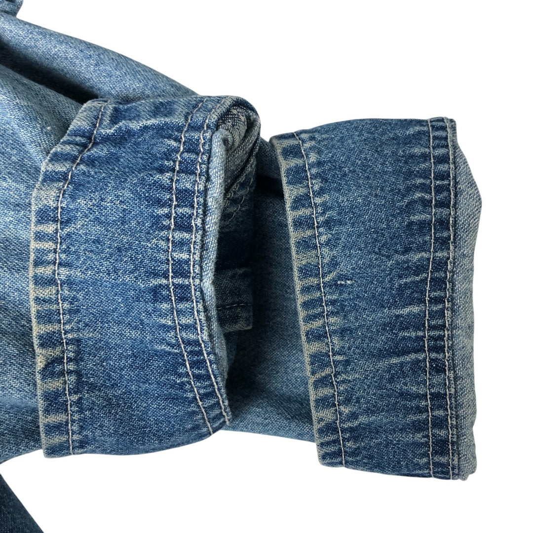 Liz Claiborne denim coverall, women's size M cotton blue type Vintage Second Hand