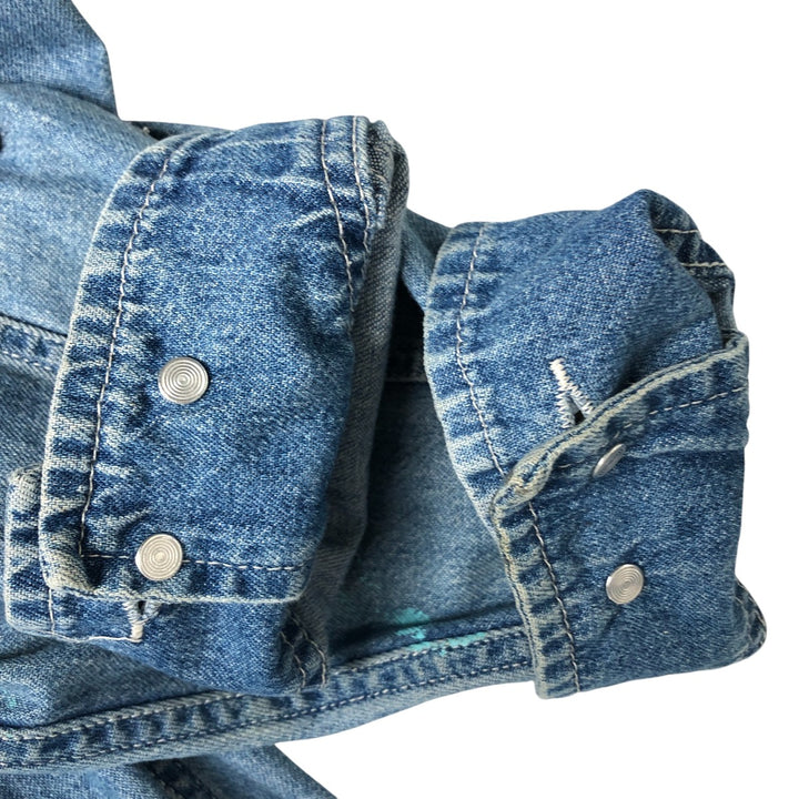 Liz Claiborne denim coverall, women's size M cotton blue type Vintage Second Hand