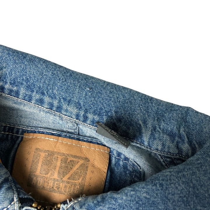 Liz Claiborne denim coverall, women's size M cotton blue type Vintage Second Hand