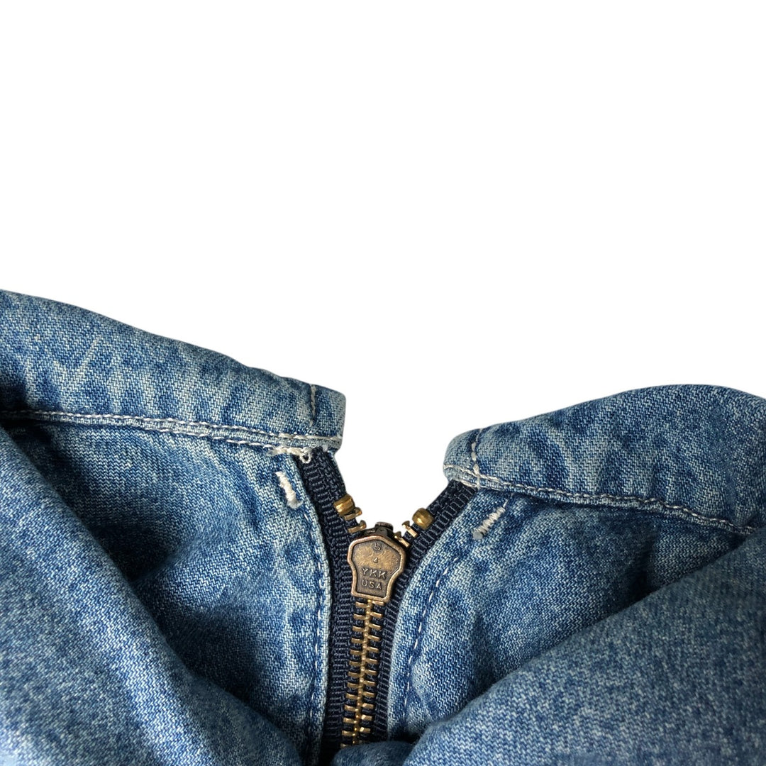 Liz Claiborne denim coverall, women's size M cotton blue type Vintage Second Hand