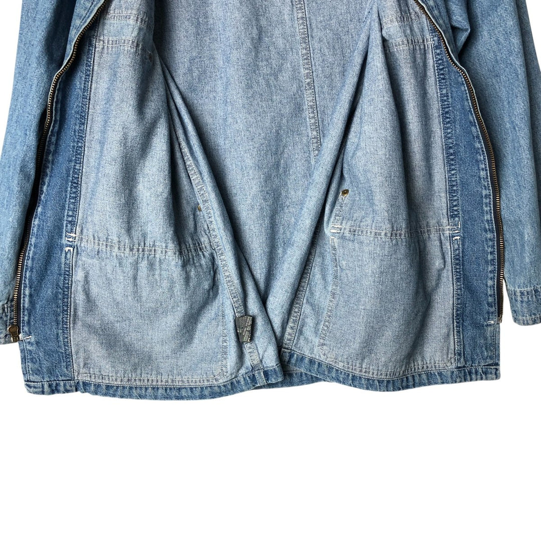 Liz Claiborne denim coverall, women's size M cotton blue type Vintage Second Hand