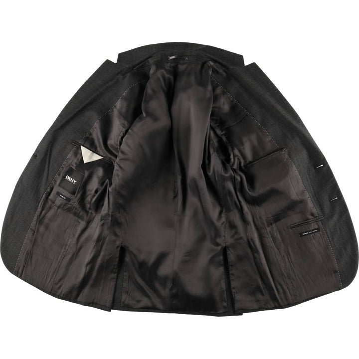 DKNY Slim Fit Wool Tailored Jacket, Men's Size Medium wool black type Vintage Second Hand
