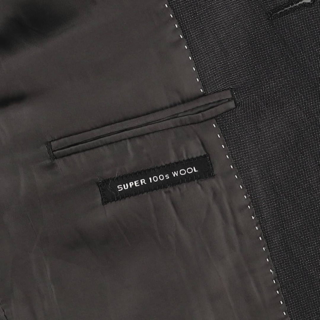 DKNY Slim Fit Wool Tailored Jacket, Men's Size Medium wool black type Vintage Second Hand