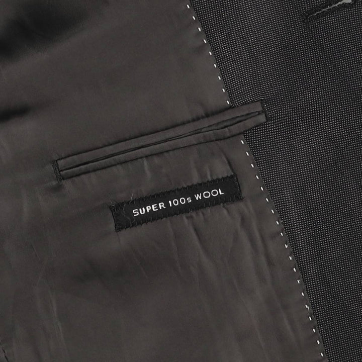 DKNY Slim Fit Wool Tailored Jacket, Men's Size Medium wool black type Vintage Second Hand