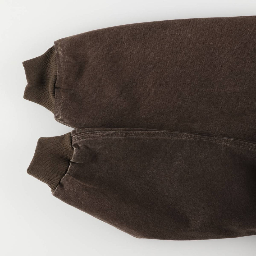 2000'S Carhartt Active Jacket, Padded Duck Full Zip Hoodie, Men's Size XL cotton brown type Vintage Second Hand