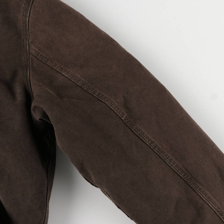 2000'S Carhartt Active Jacket, Padded Duck Full Zip Hoodie, Men's Size XL cotton brown type Vintage Second Hand