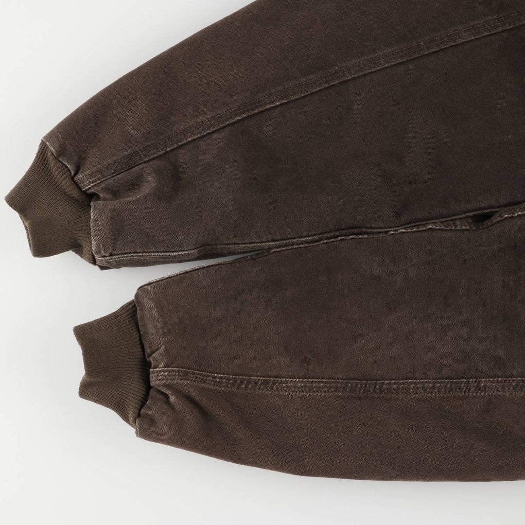 2000'S Carhartt Active Jacket, Padded Duck Full Zip Hoodie, Men's Size XL cotton brown type Vintage Second Hand