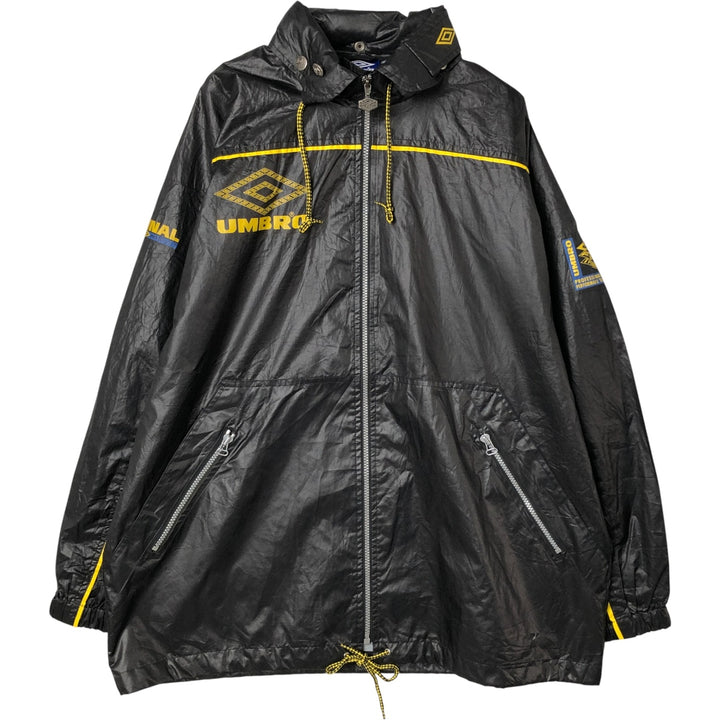 90'S UMBRO Windbreaker, Men's M size, Vintage polyester black type Vintage Second Hand