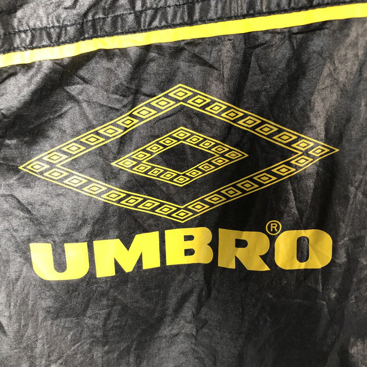 90'S UMBRO Windbreaker, Men's M size, Vintage polyester black type Vintage Second Hand