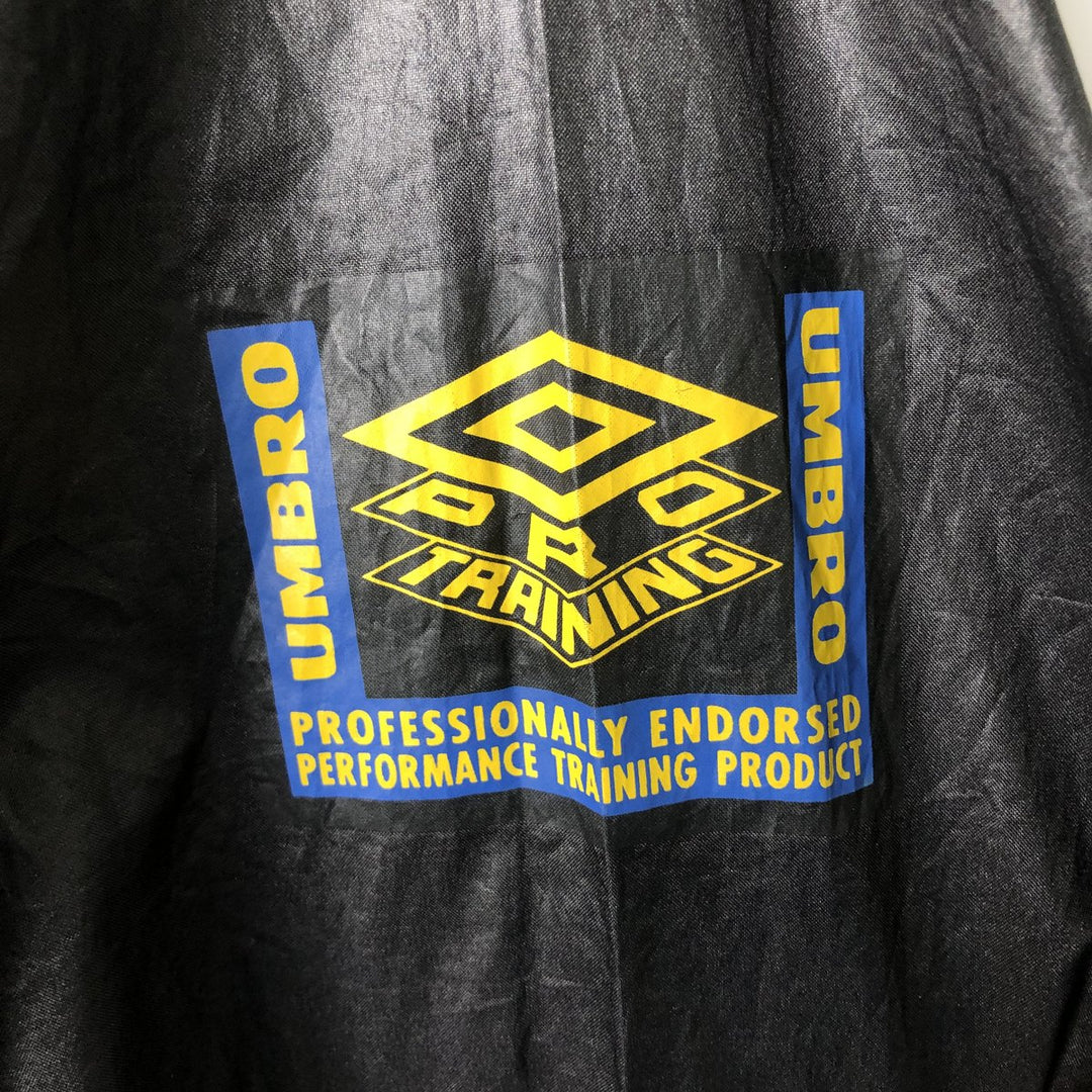 90'S UMBRO Windbreaker, Men's M size, Vintage polyester black type Vintage Second Hand
