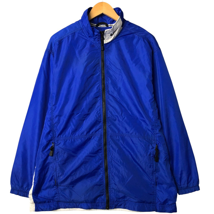 90'S Nike NIKE Back Logo Nylon Jacket Men's M Size Vintage Nylon blue type Vintage Second Hand