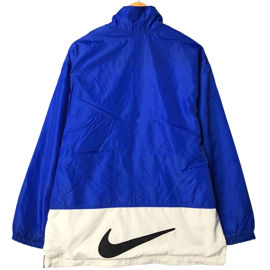 90'S Nike NIKE Back Logo Nylon Jacket Men's M Size Vintage Nylon blue type Vintage Second Hand