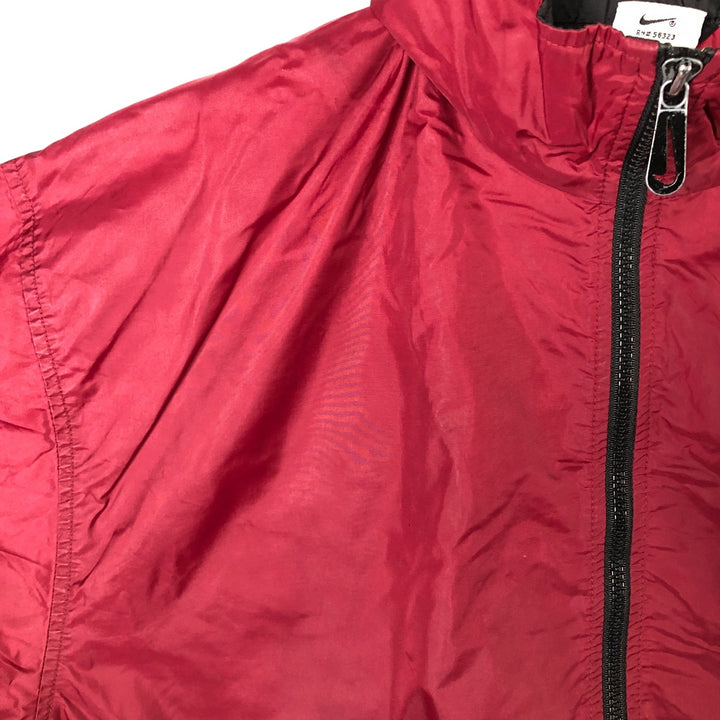 Vintage 90'S Nike NIKE Back Logo Nylon Jacket, Men's Size L Nylon burgundy type Vintage Second Hand