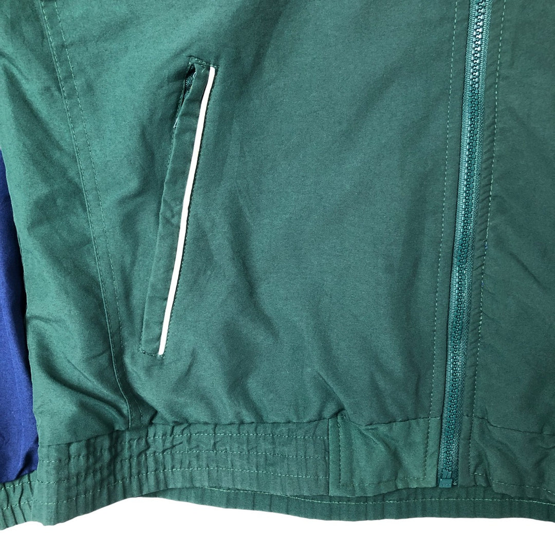 Vintage 90s-00'S Adidas back logo windbreaker, men's size small polyester Green type dark green Vintage Second Hand