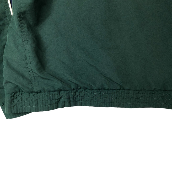 Vintage 90s-00'S Adidas back logo windbreaker, men's size small polyester Green type dark green Vintage Second Hand