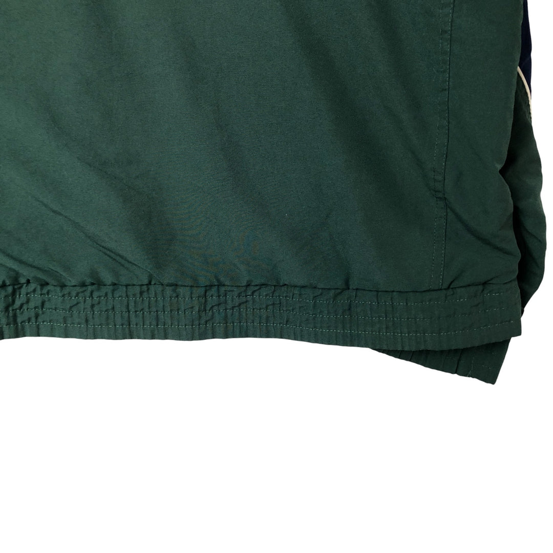 Vintage 90s-00'S Adidas back logo windbreaker, men's size small polyester Green type dark green Vintage Second Hand